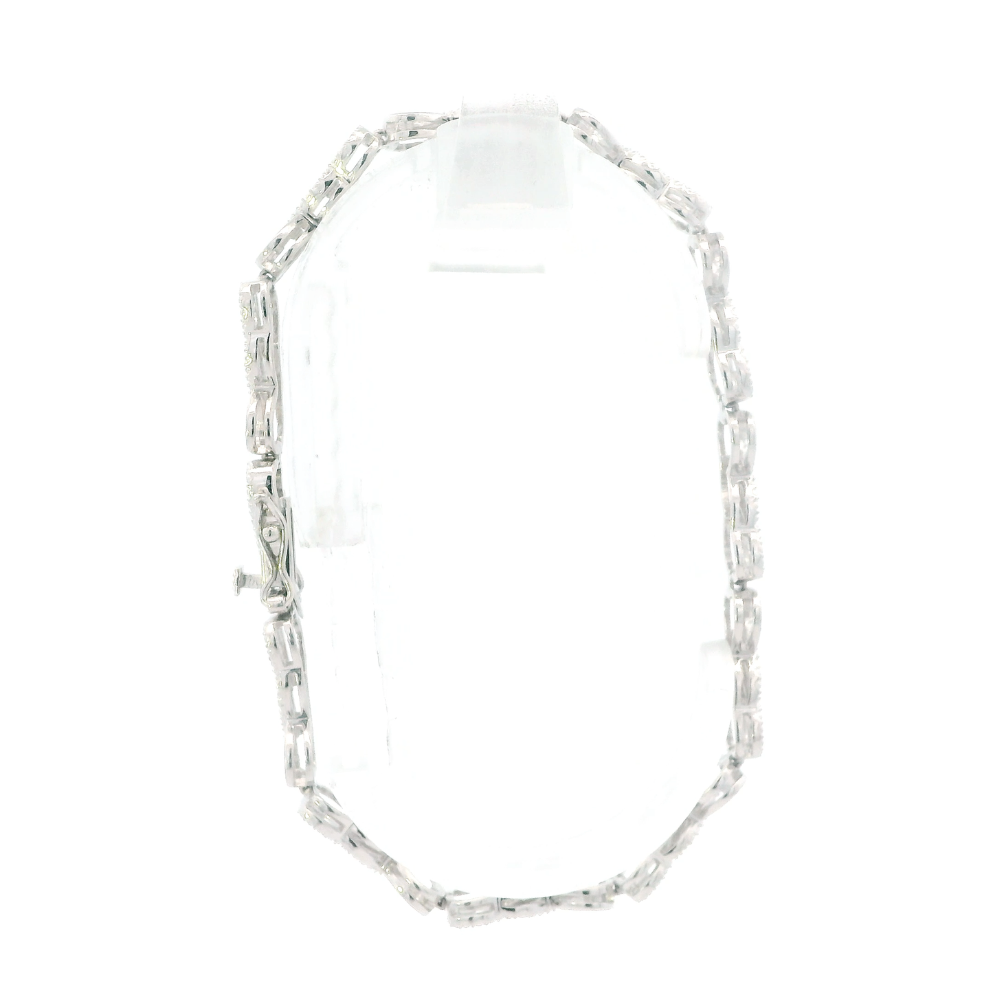 Sterling Silver 8" Heart Link Bracelet