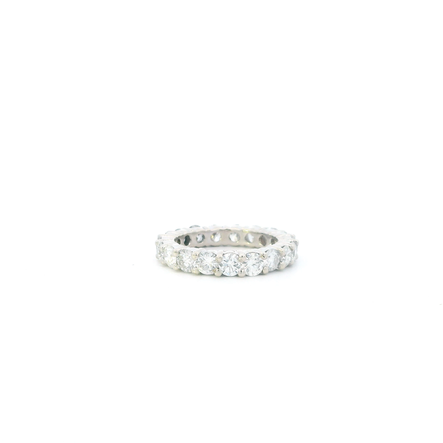 14K White Gold Diamonds Eternity Band - 2.85ct