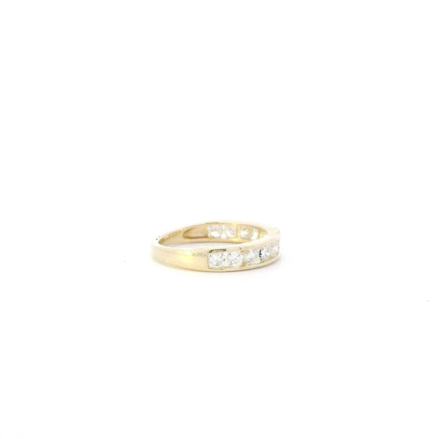 14K Yellow Gold Diamonds Womans Ring - 1.20ct