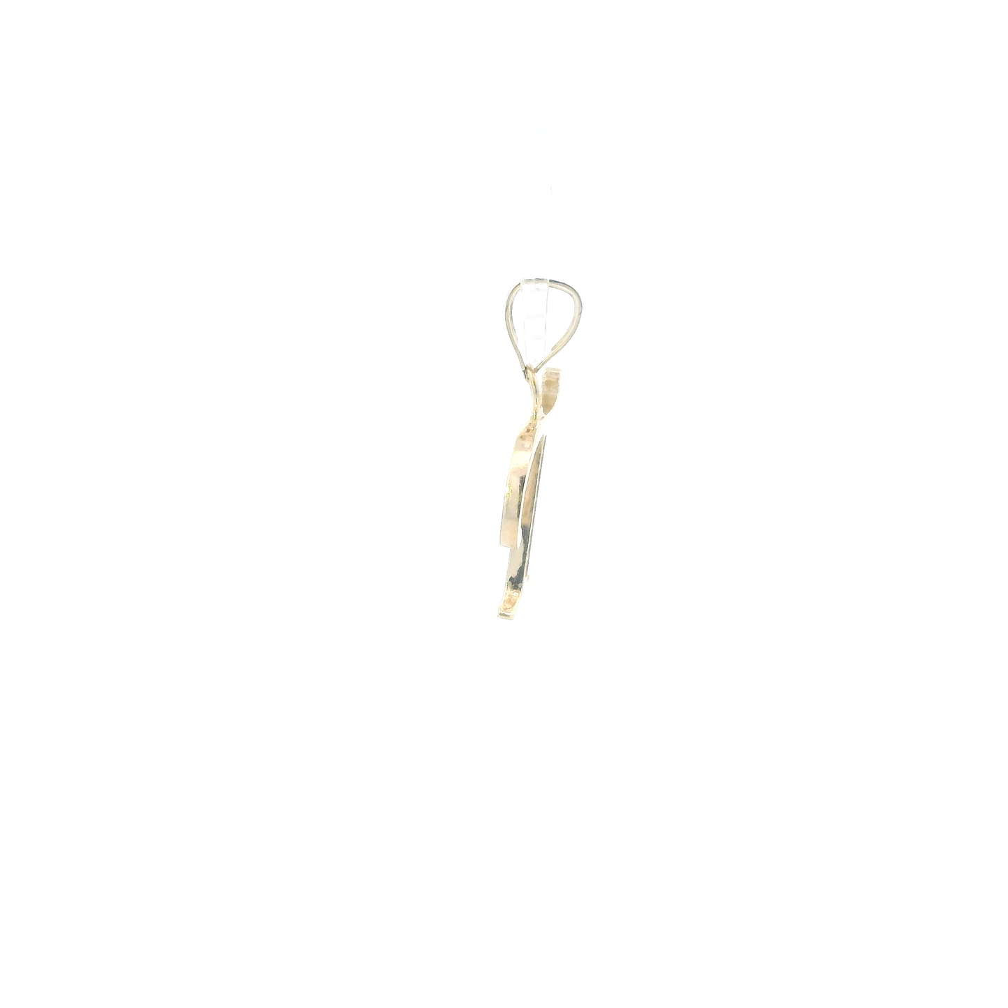 14K Yellow Gold Letter "T" Pendant