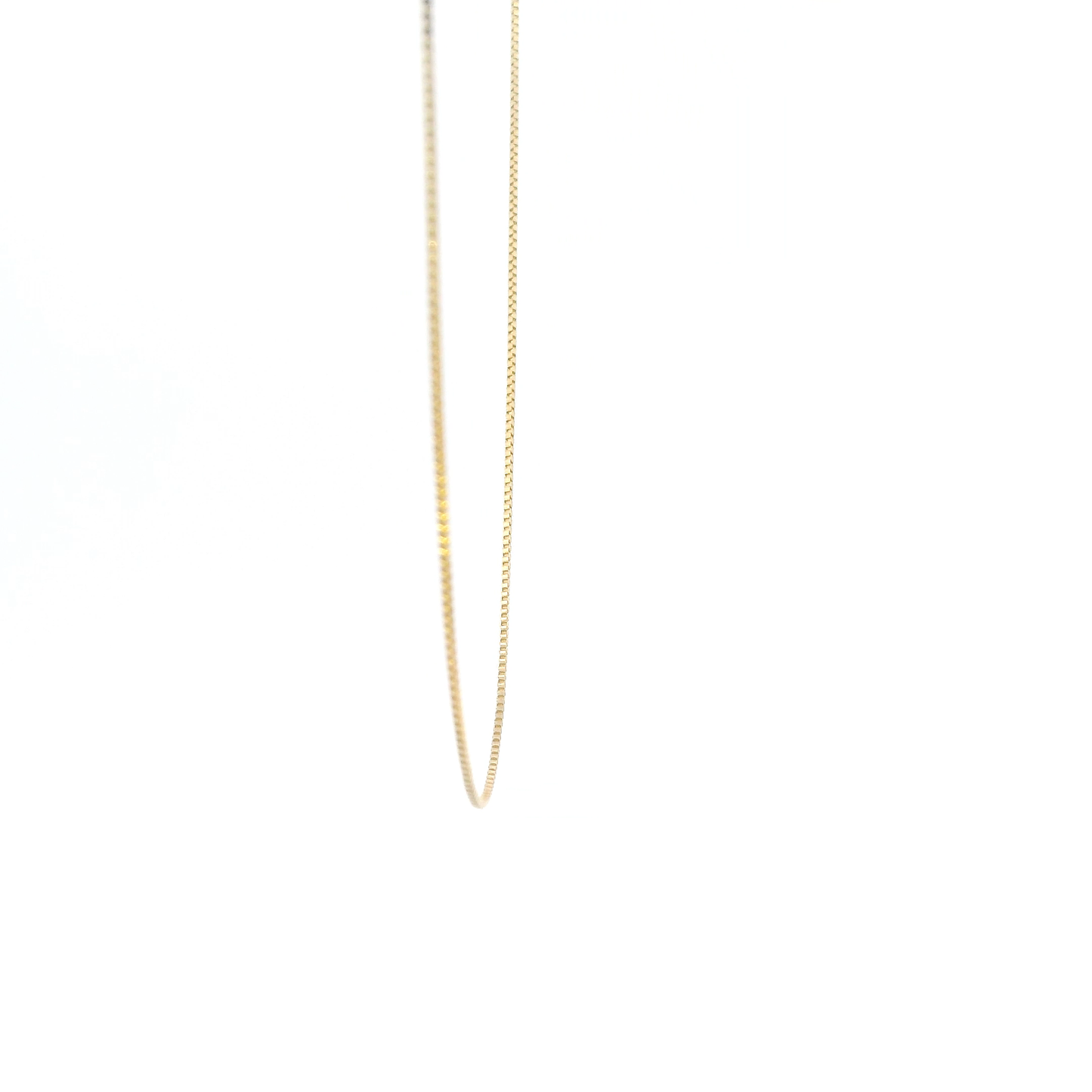 14K Yellow 26" Gold Box Chain