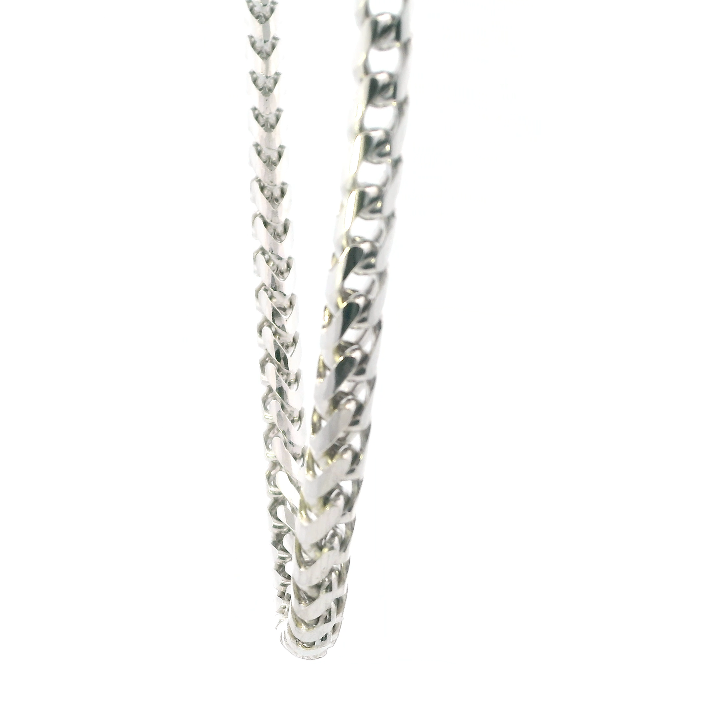 Sterling Silver 18" Snake Wheat Chain