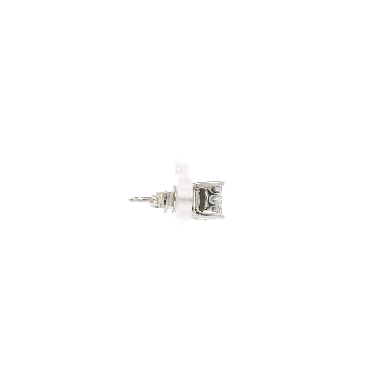 10K White Gold Diamonds Earrings - 0.54ct
