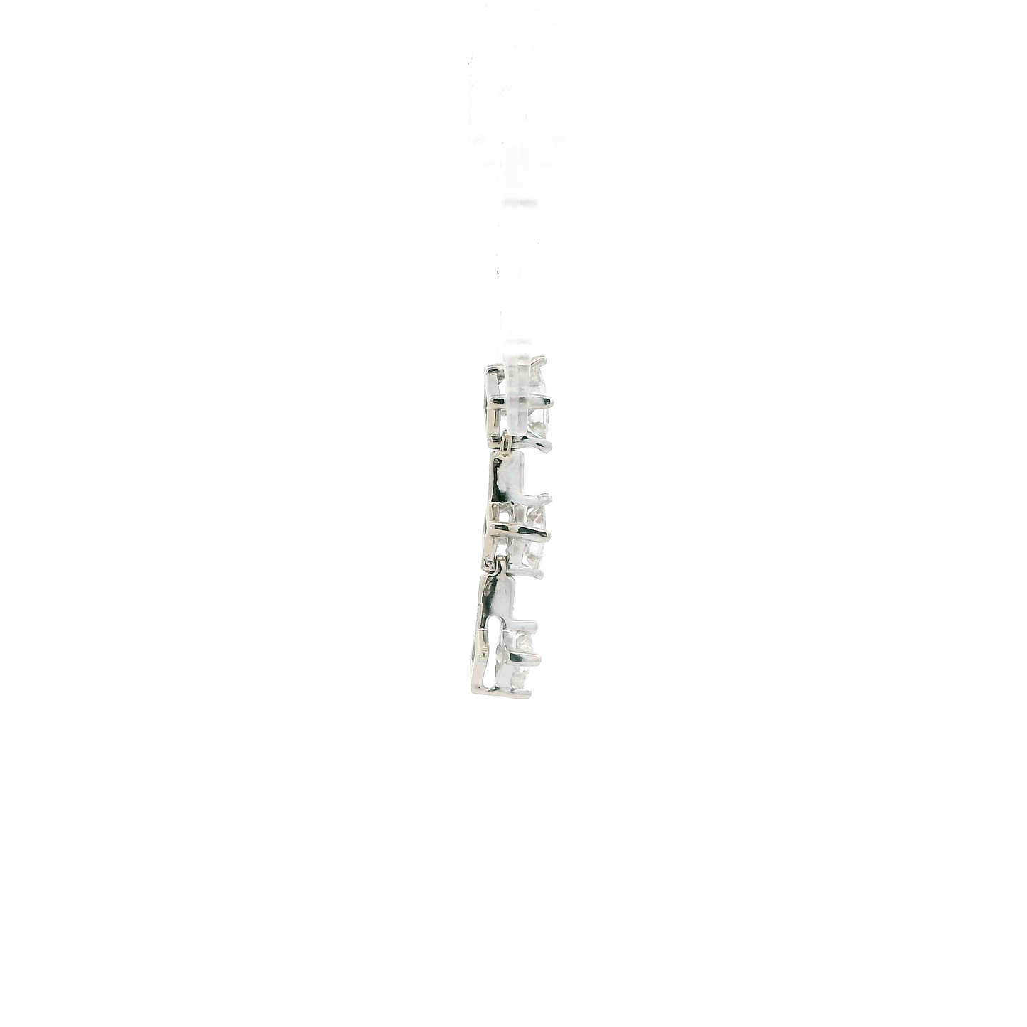 14K White Gold Diamonds Pendant - 0.90CTTW