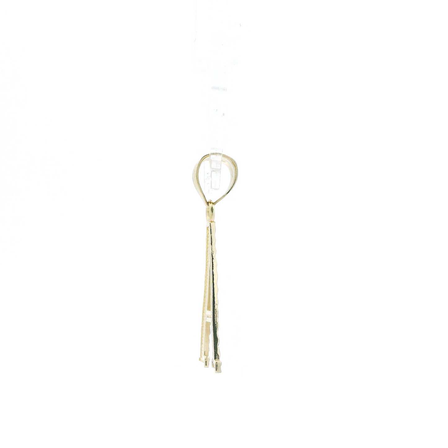 10K Yellow Gold Diamond Cut Letter "A" Pendant