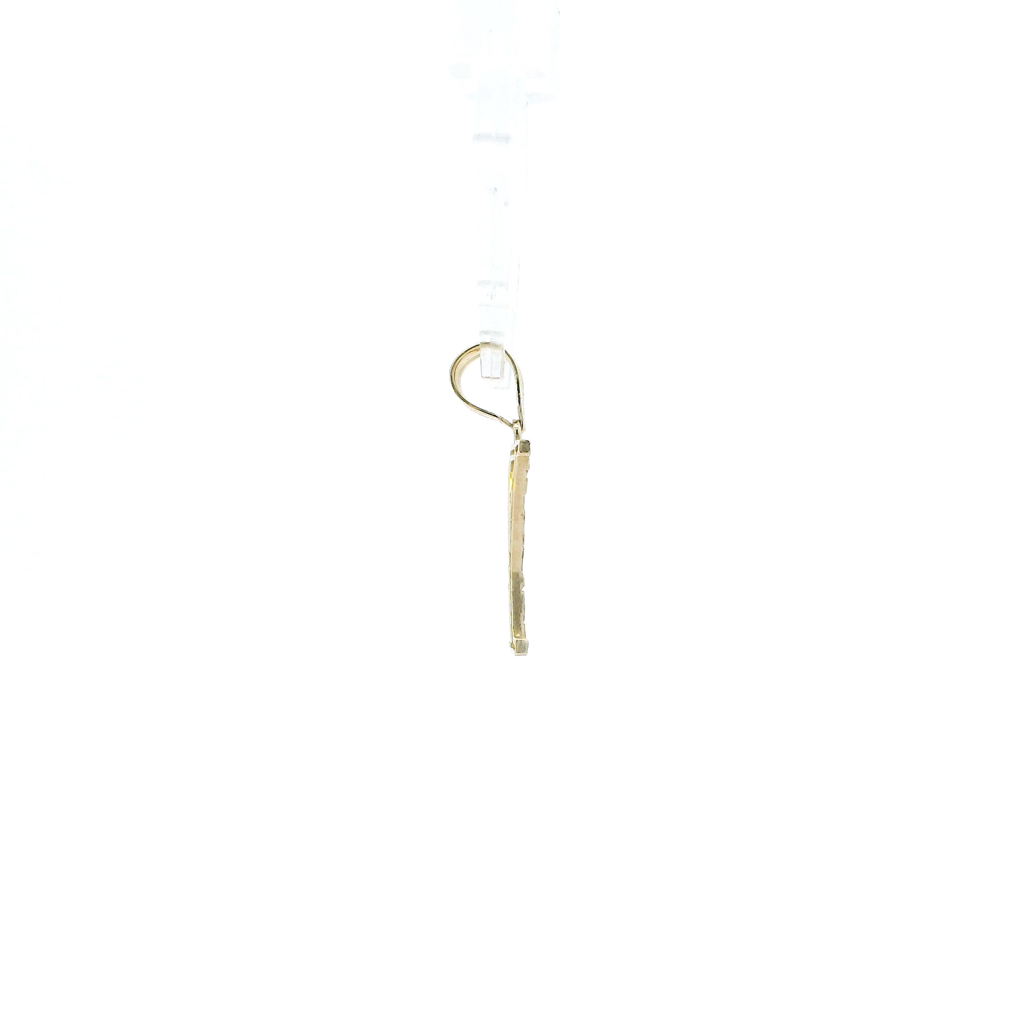 10K Yellow Gold Letter "Y" Nugget Pendant