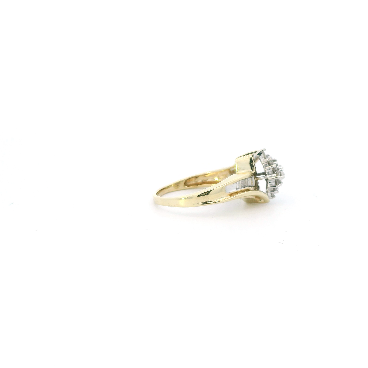 10K Yellow Gold Diamond Womens Ring - 0.20ct