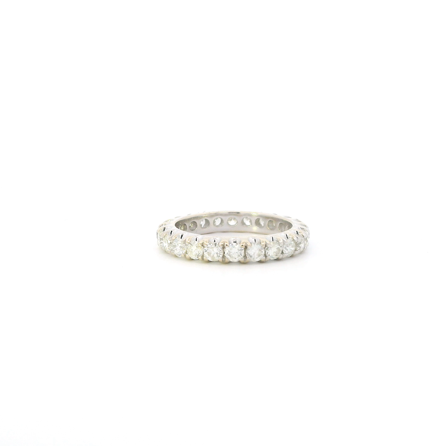 18K White Gold Diamond Eternity Band - 1.96ct