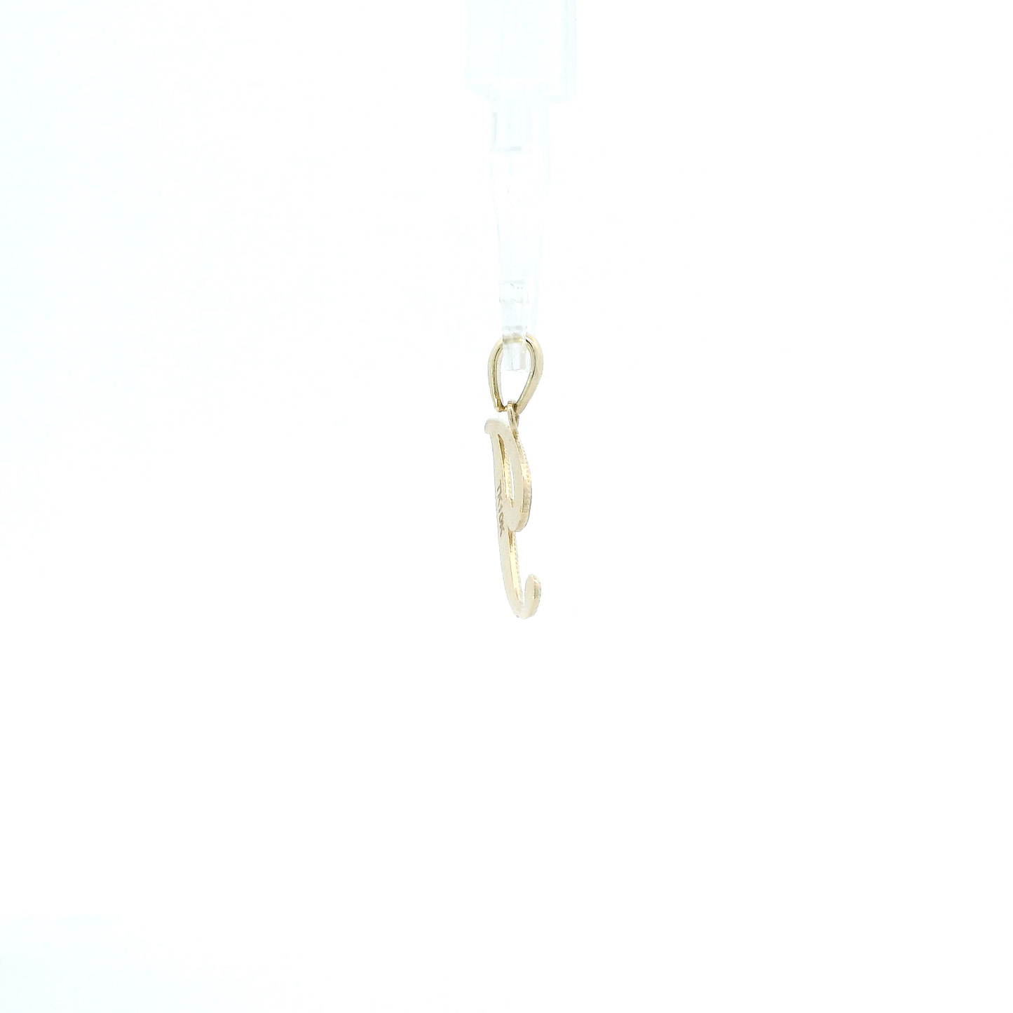 10K Yellow Gold Letter "J" Pendant