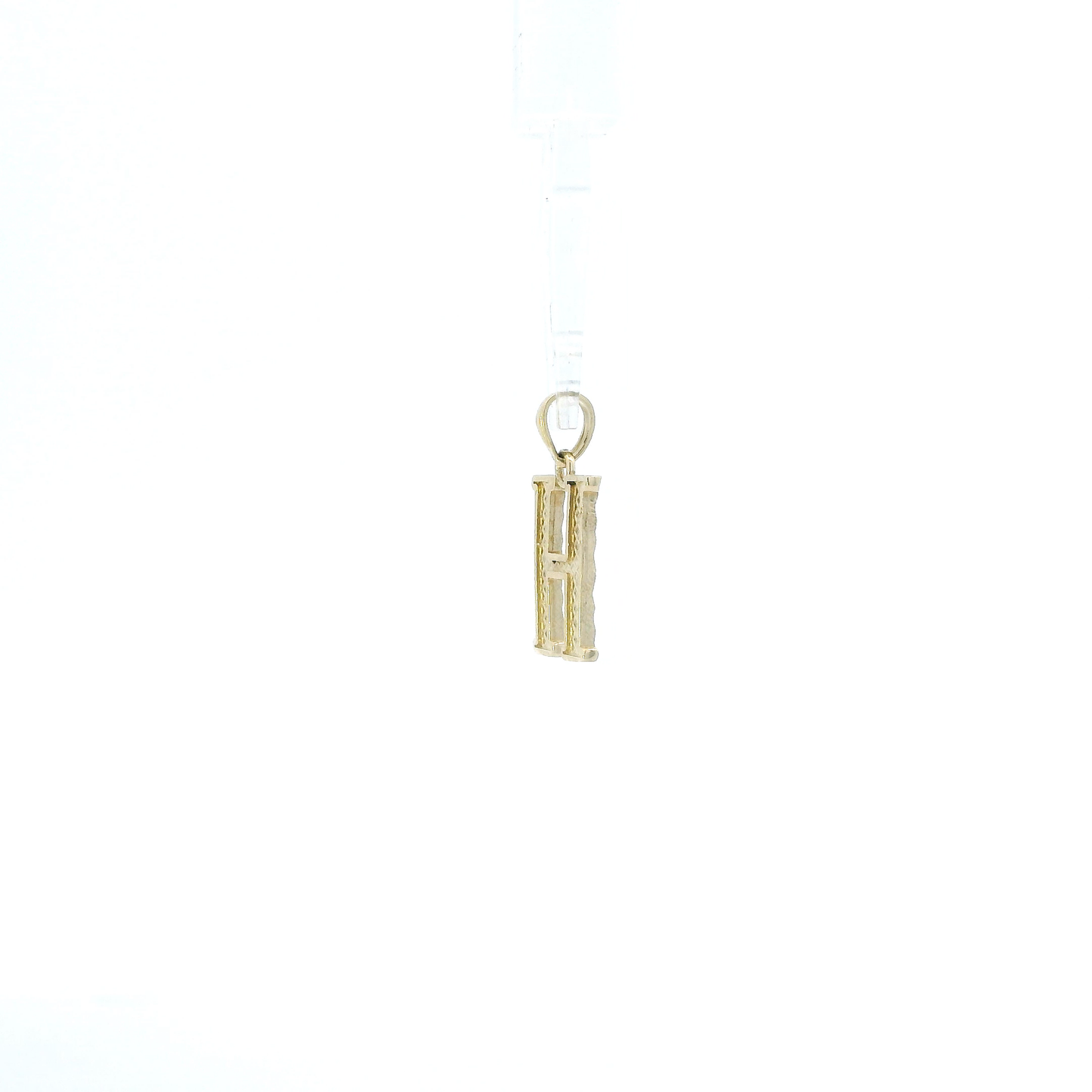 10K Yellow Gold Letter "H" Pendant