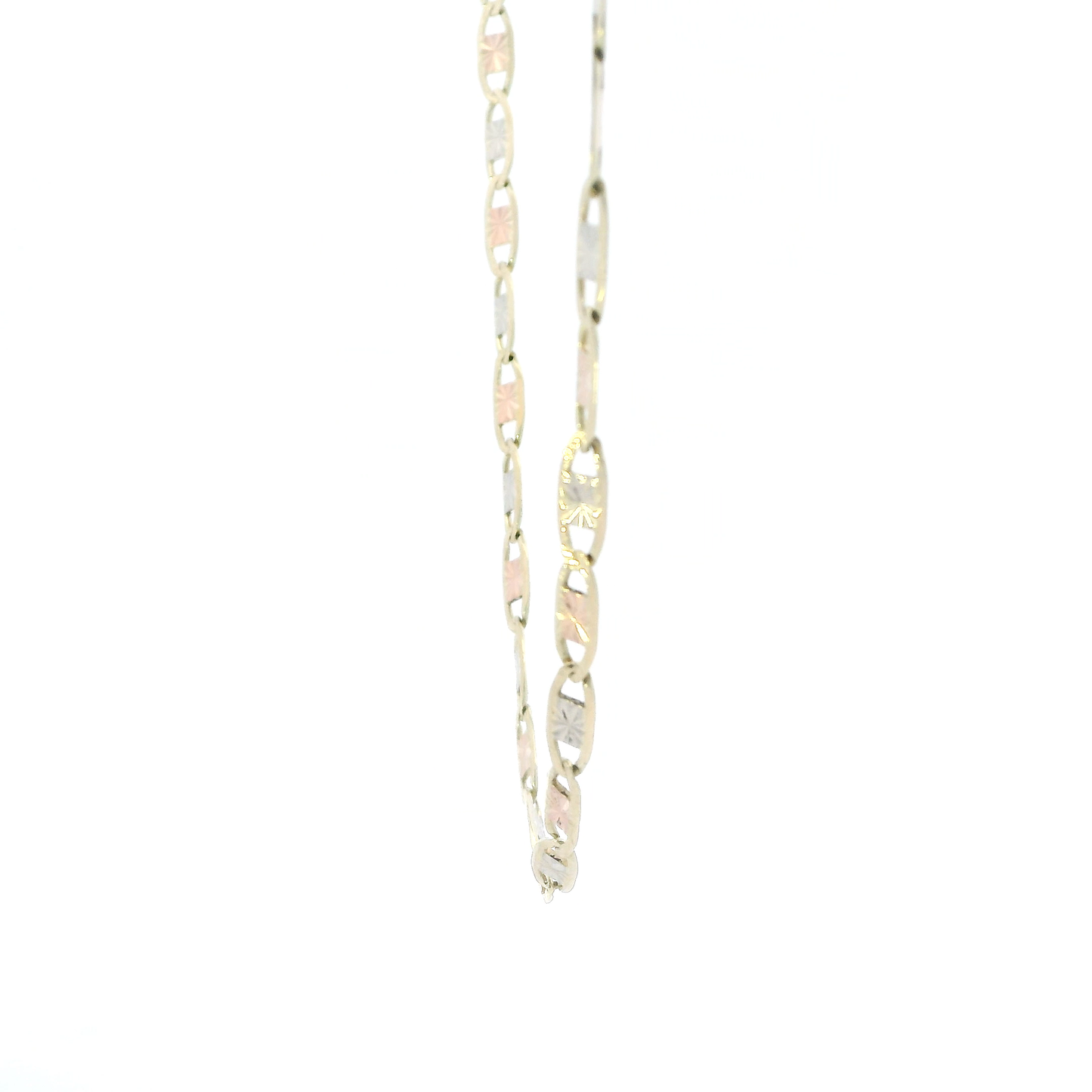 14K Tri Color Gold 25" Mariner Chain