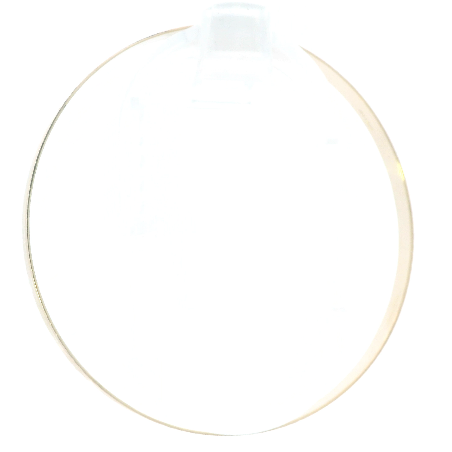 14K Yellow Gold Diamond Cut Bangle Bracelet