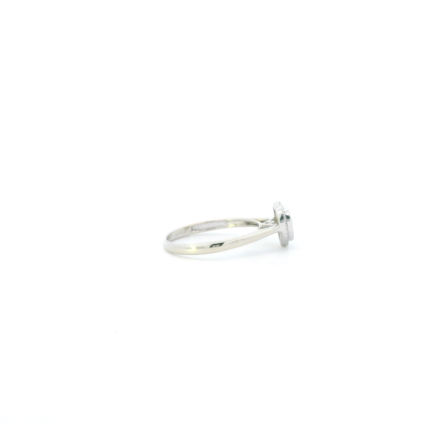 10K White Gold Diamond Heart Ring - 0.25ct