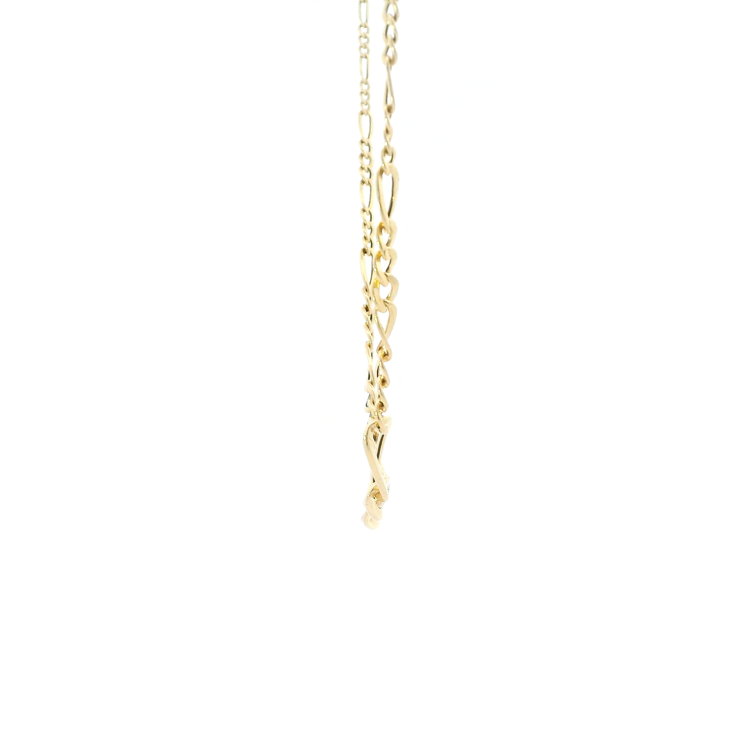18K Yellow Gold 18" Graduated Figaro Chain