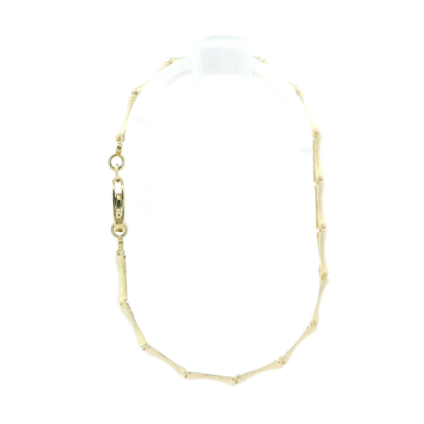 14K Yellow Gold 7.25' Bamboo Link Bracelet