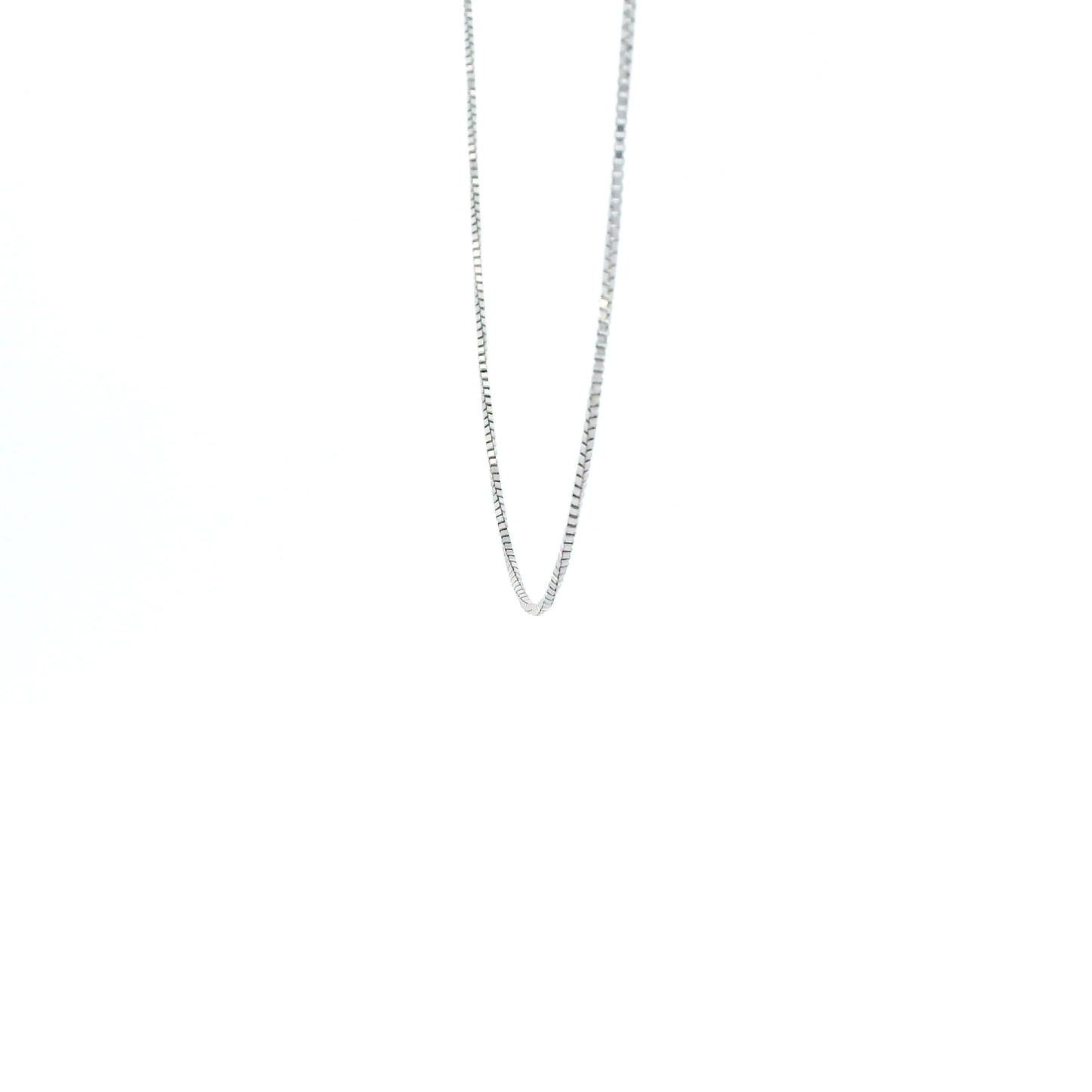 14K White Gold 22.5" Box Chain