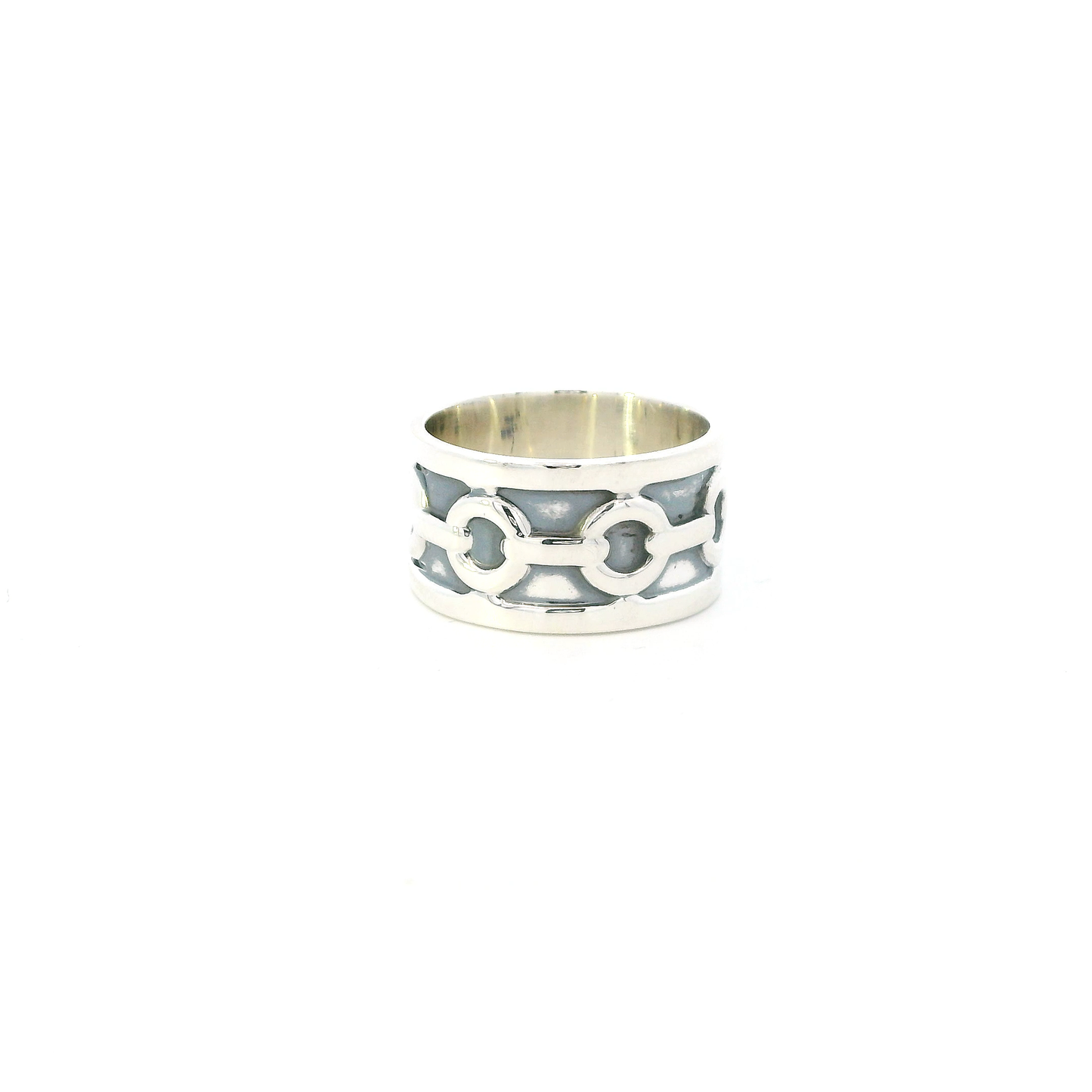 Silver Interlocking Eternity Ring