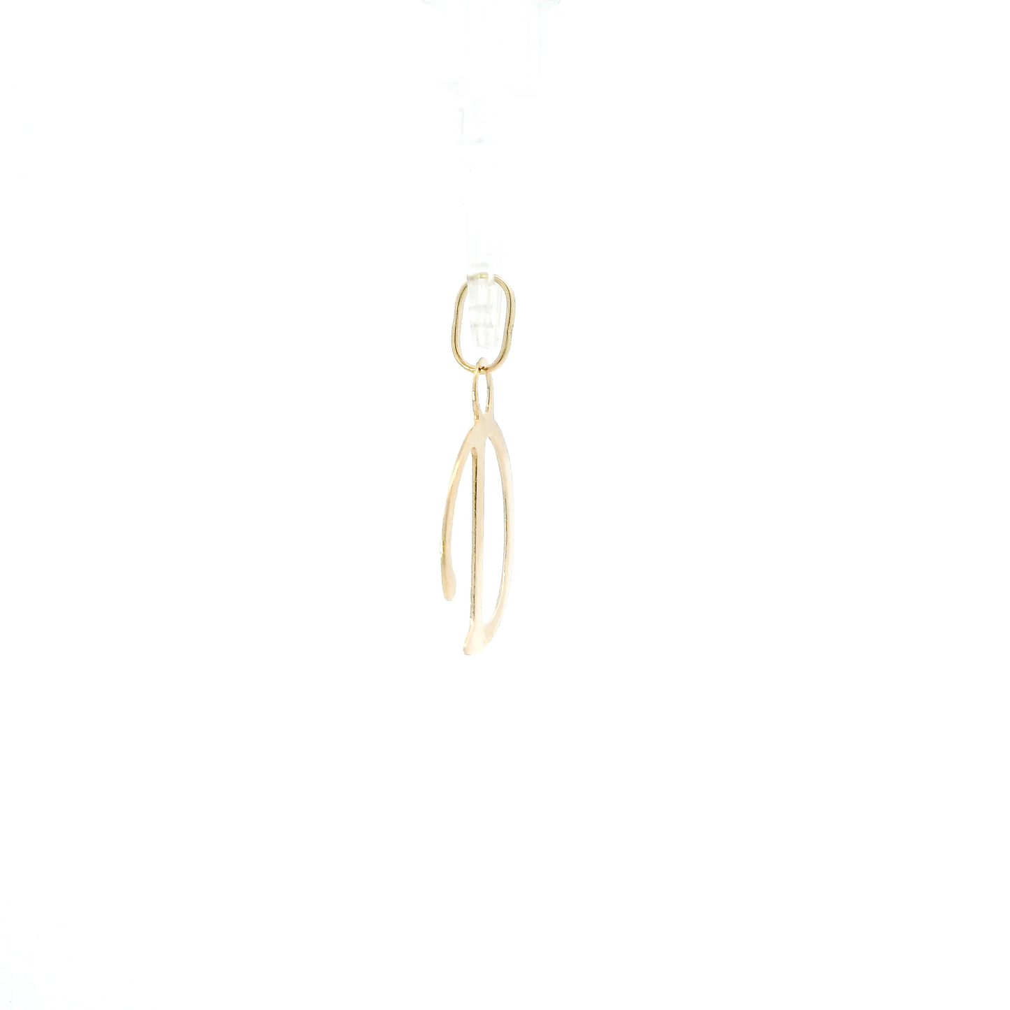 18K Yellow Gold Letter "D" Pendant