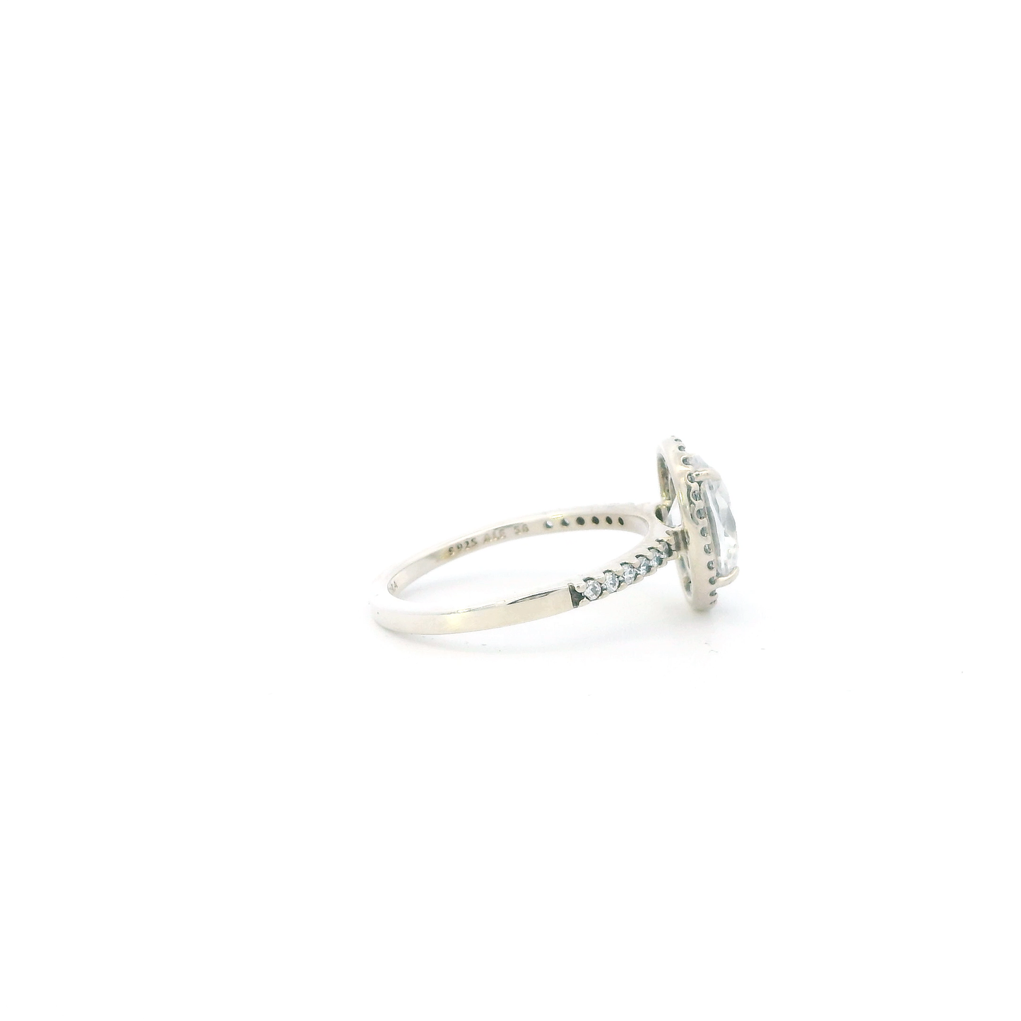 Pandora Sterling Silver Halo Statement Womens Ring