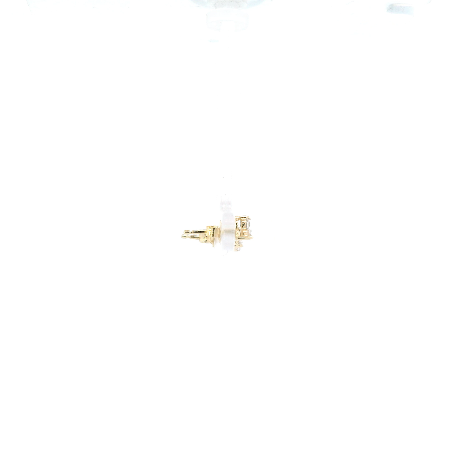 14K Yellow Gold Diamond Earrings 0.24ct