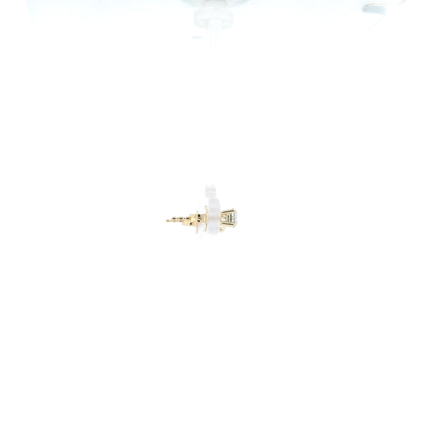 14K Yellow Gold Diamond Earrings - 0.46ct