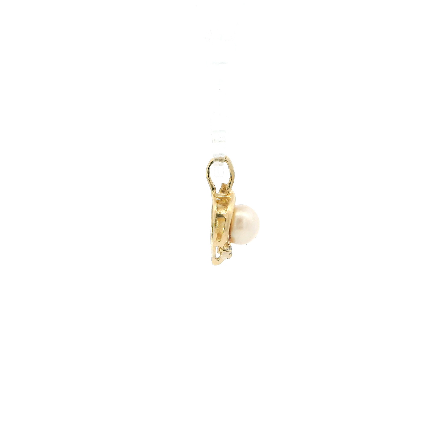 14K Yellow Gold Pearl Pendant