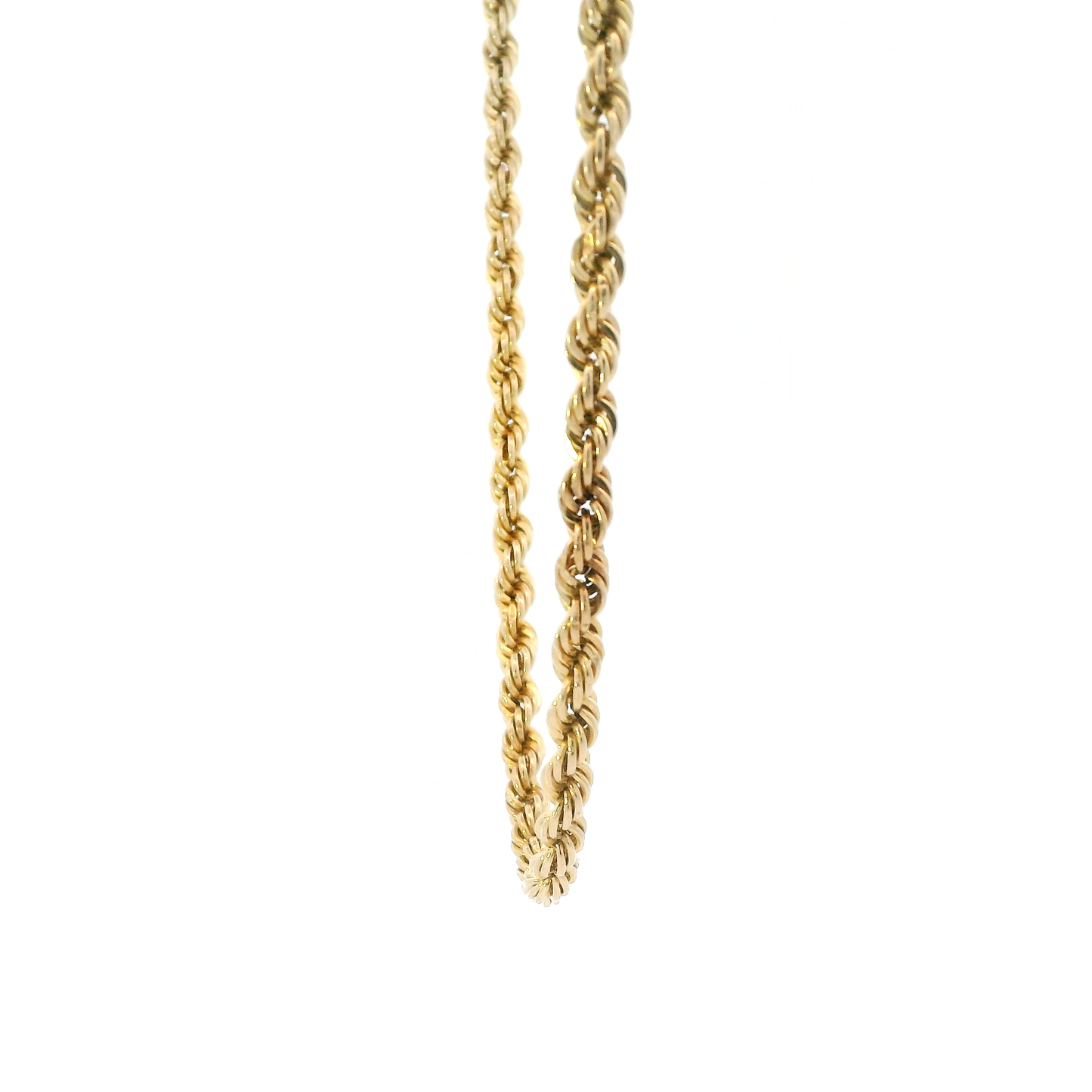 14K Yellow Gold 25" Hollow Rope Chain
