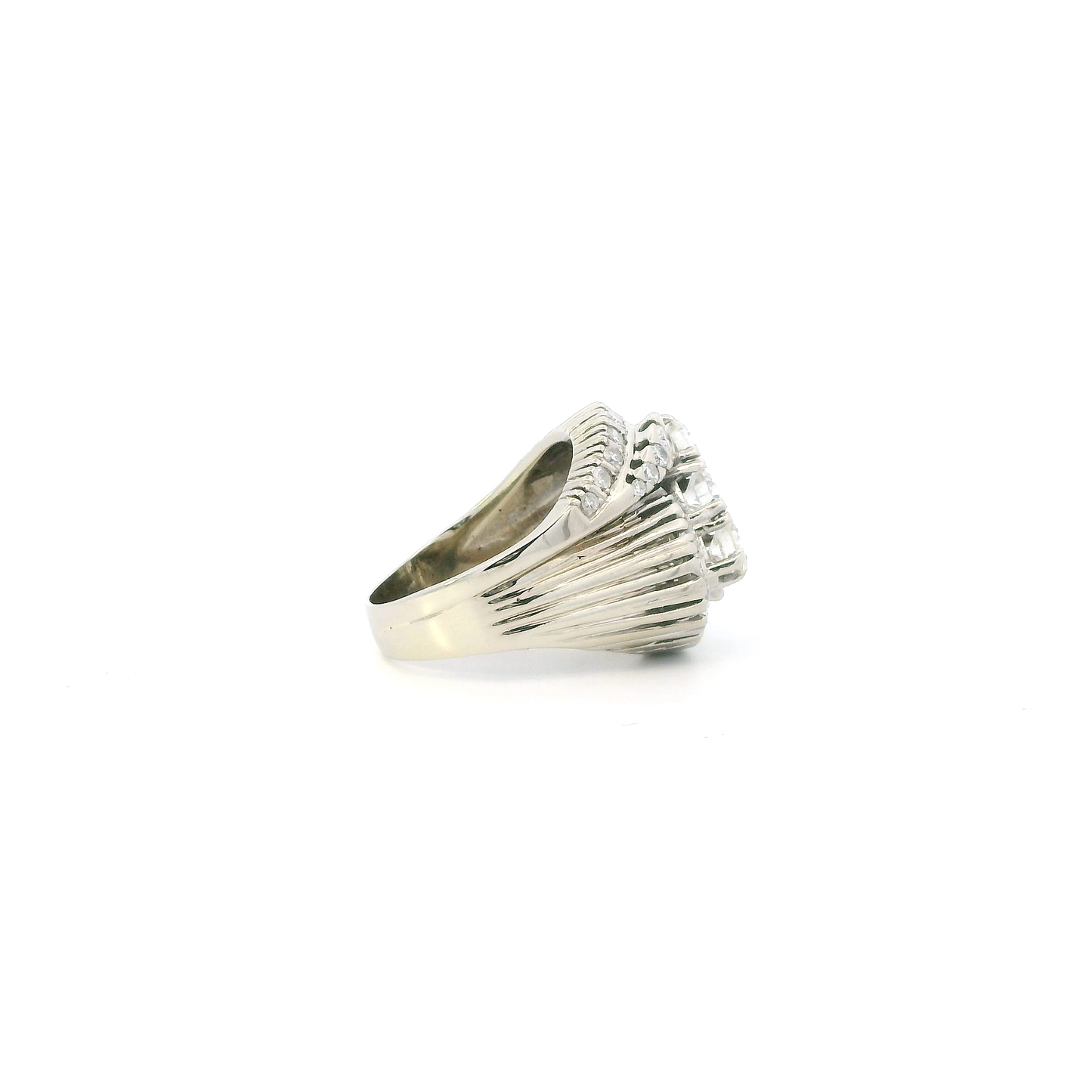 14K White Gold Diamond Womens Ring - 1.17ct