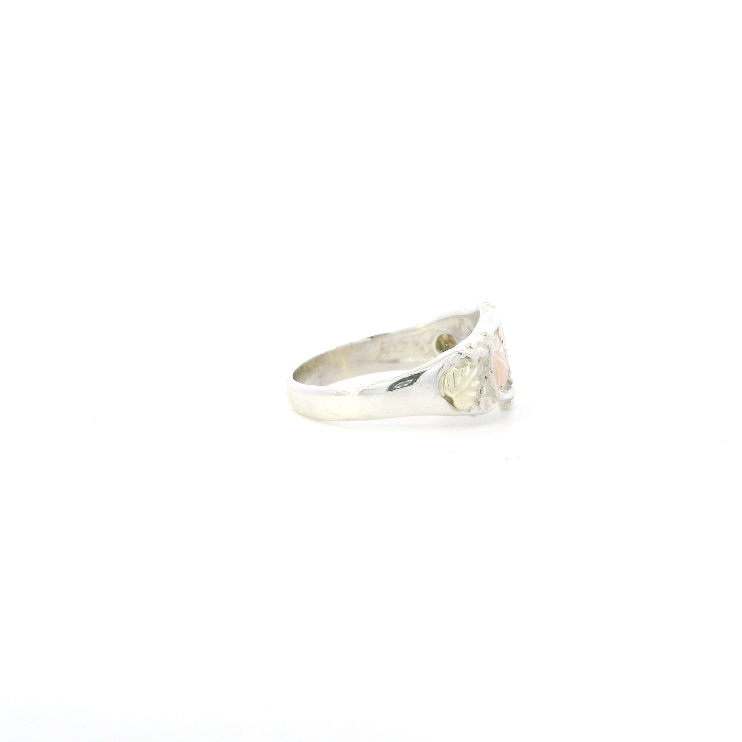 Silver Leaf Style Hallmarked "Sun" South Dakota Gold Company Ring