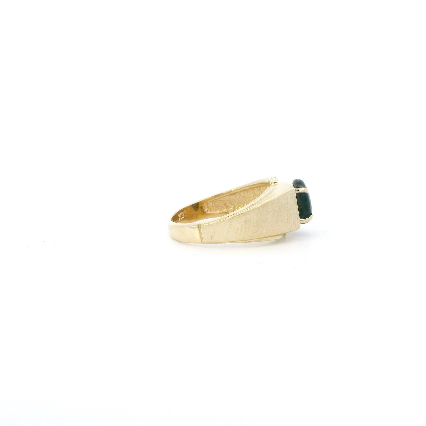 14K Yellow Gold Tiger Eye Womens Ring