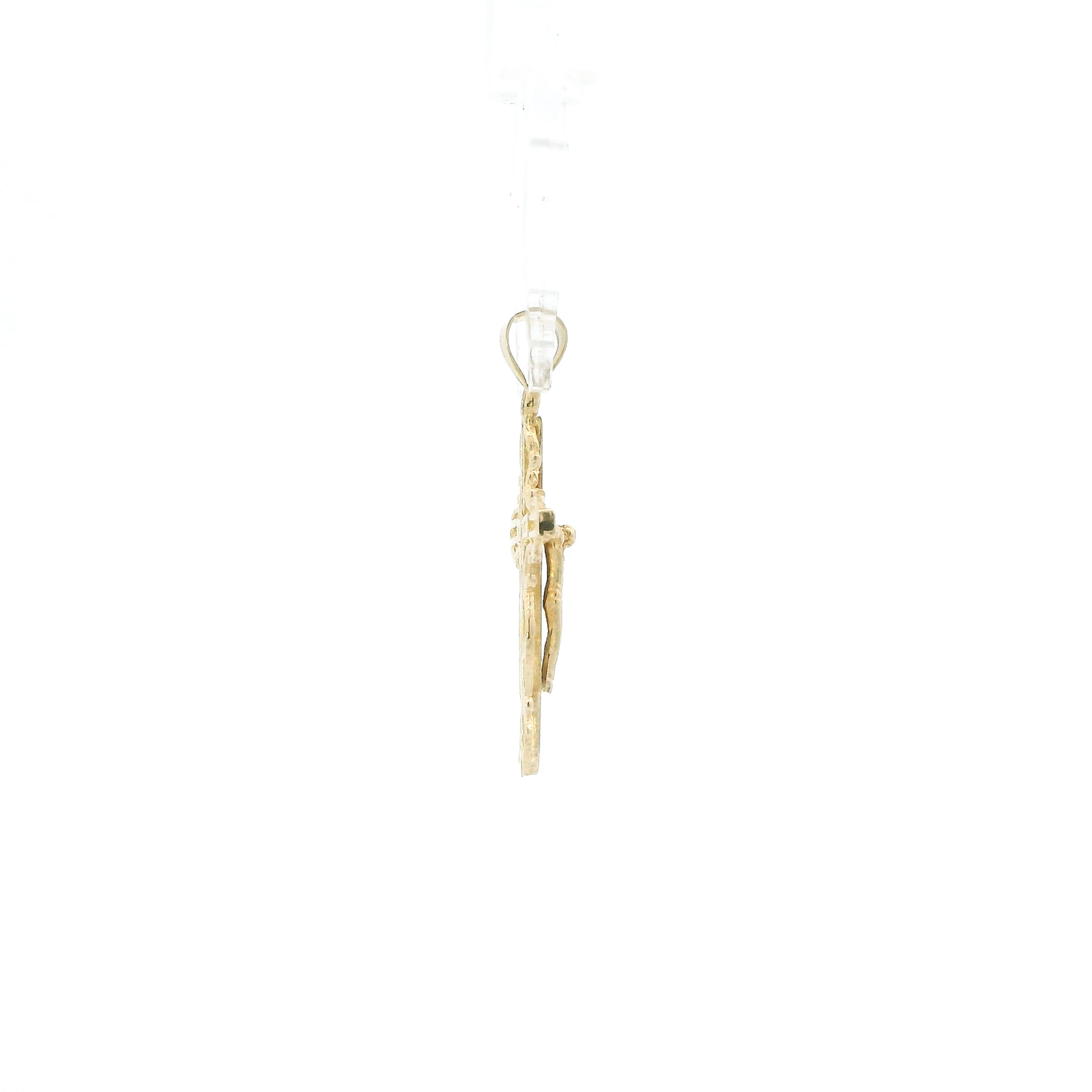 14K Yellow Gold Filigree Crucifix Pendant