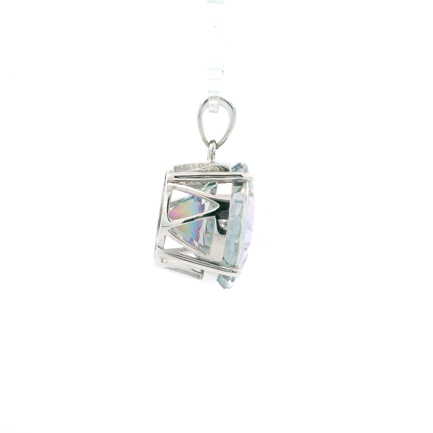 Sterling Silver Vintage Tru-K Mystic Topaz