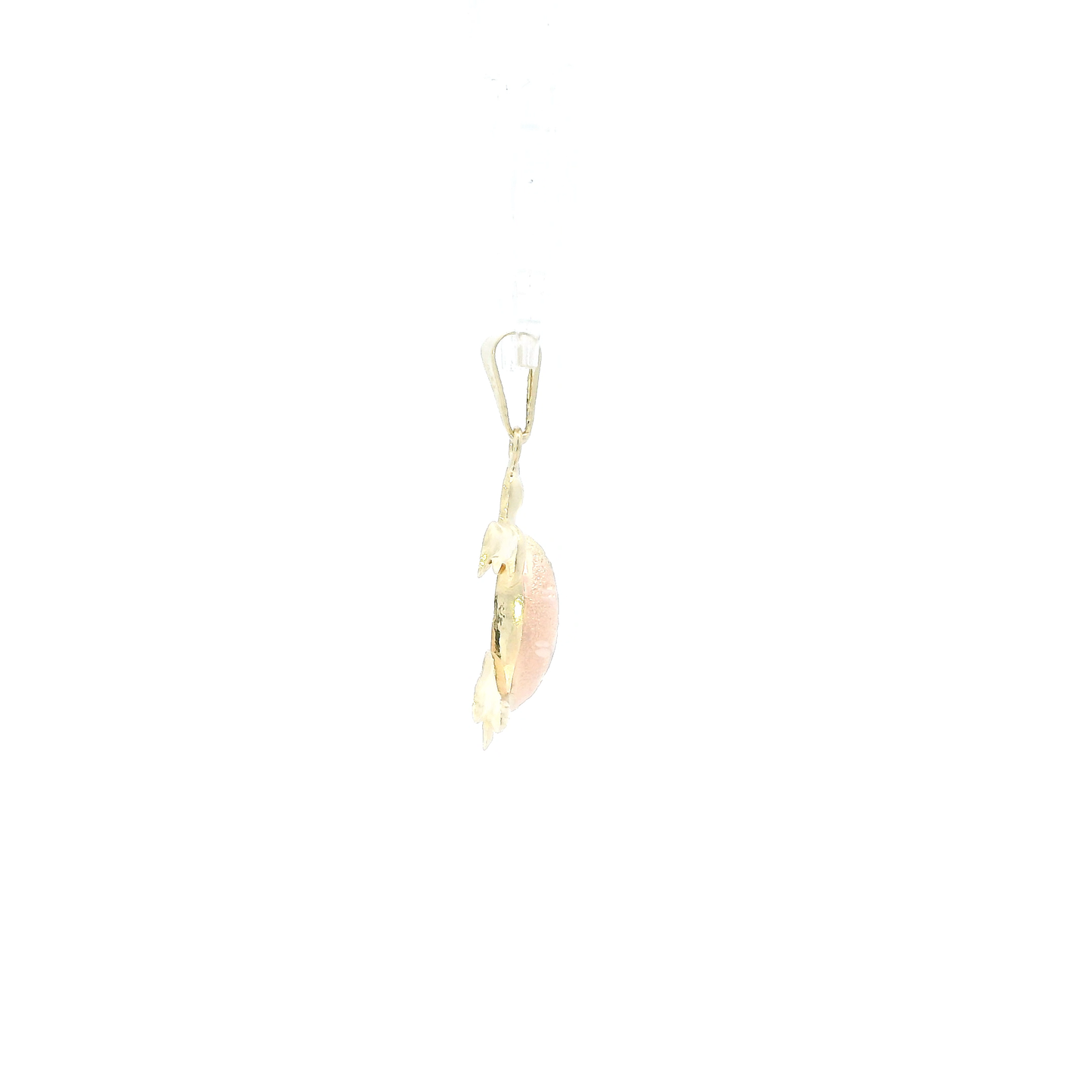 14K Tri Color Gold Diamond Cut Turtle Pendant