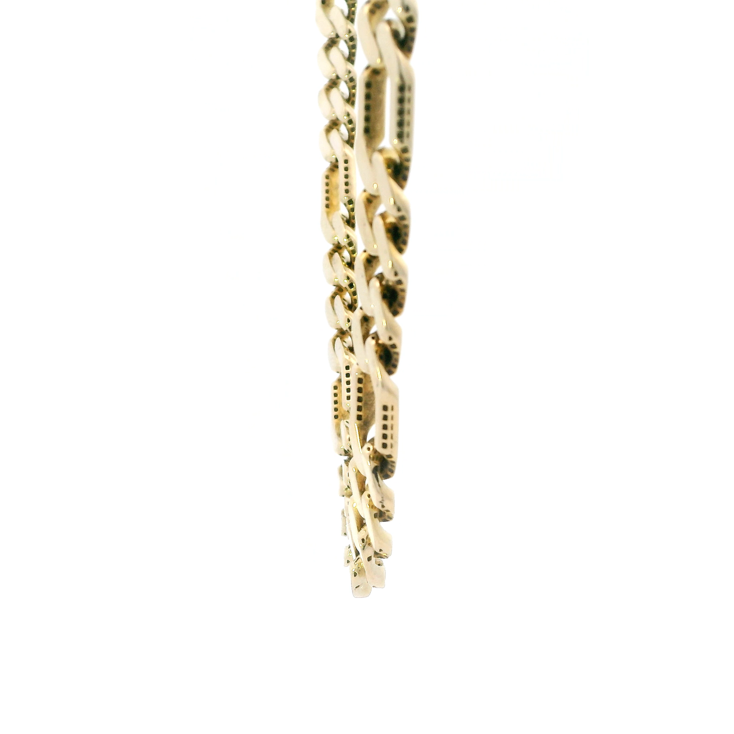 14K Yellow Gold 24" Hollow Figaro Chain