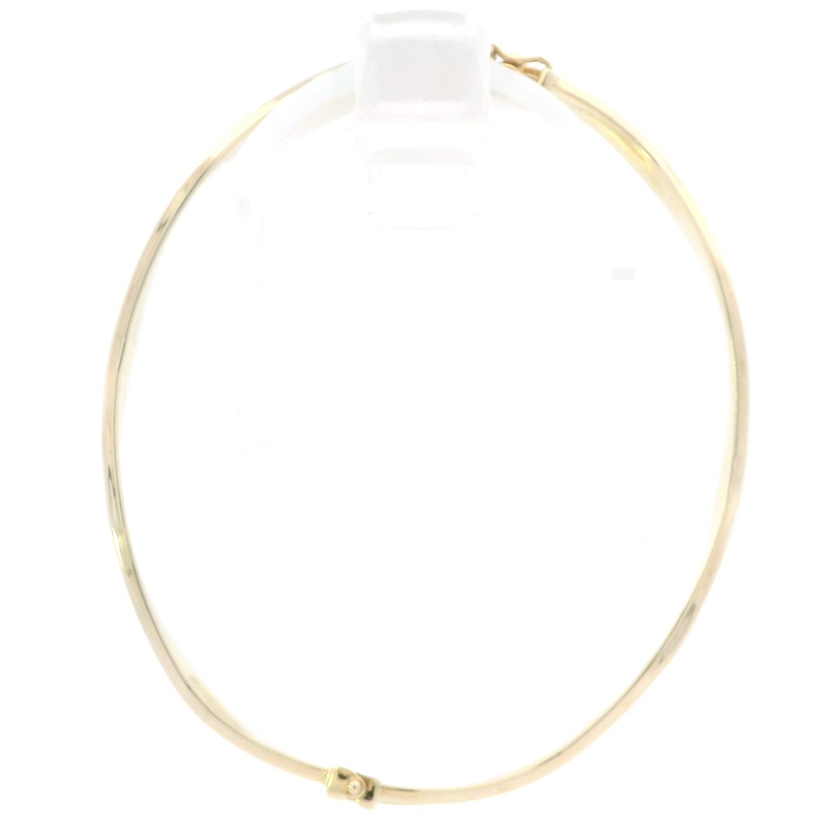 10K Yellow Gold Wavy Bangle Bracelet