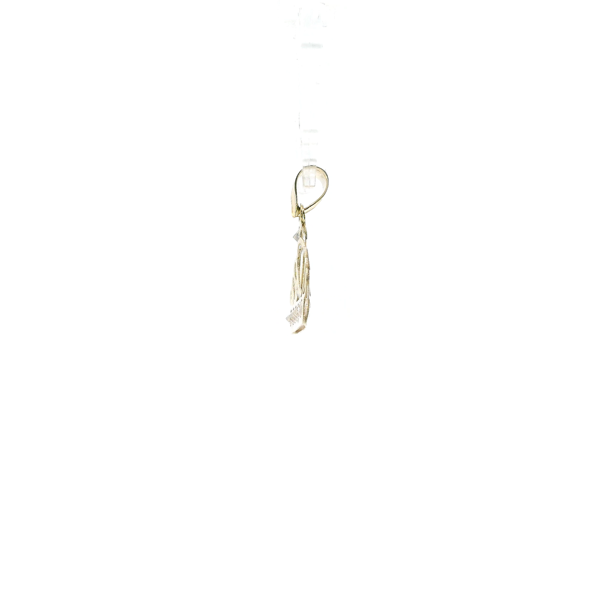 10K Yellow Gold Cz Crown Pendant