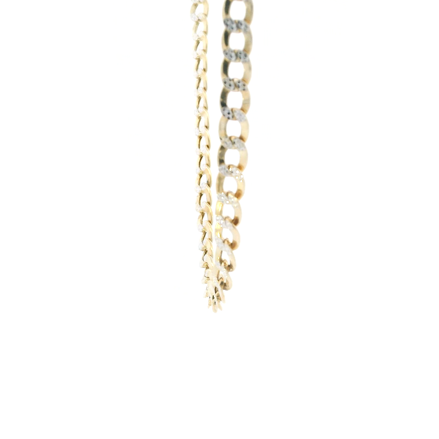 10K Yellow Gold 22" Hollow Curb Chain