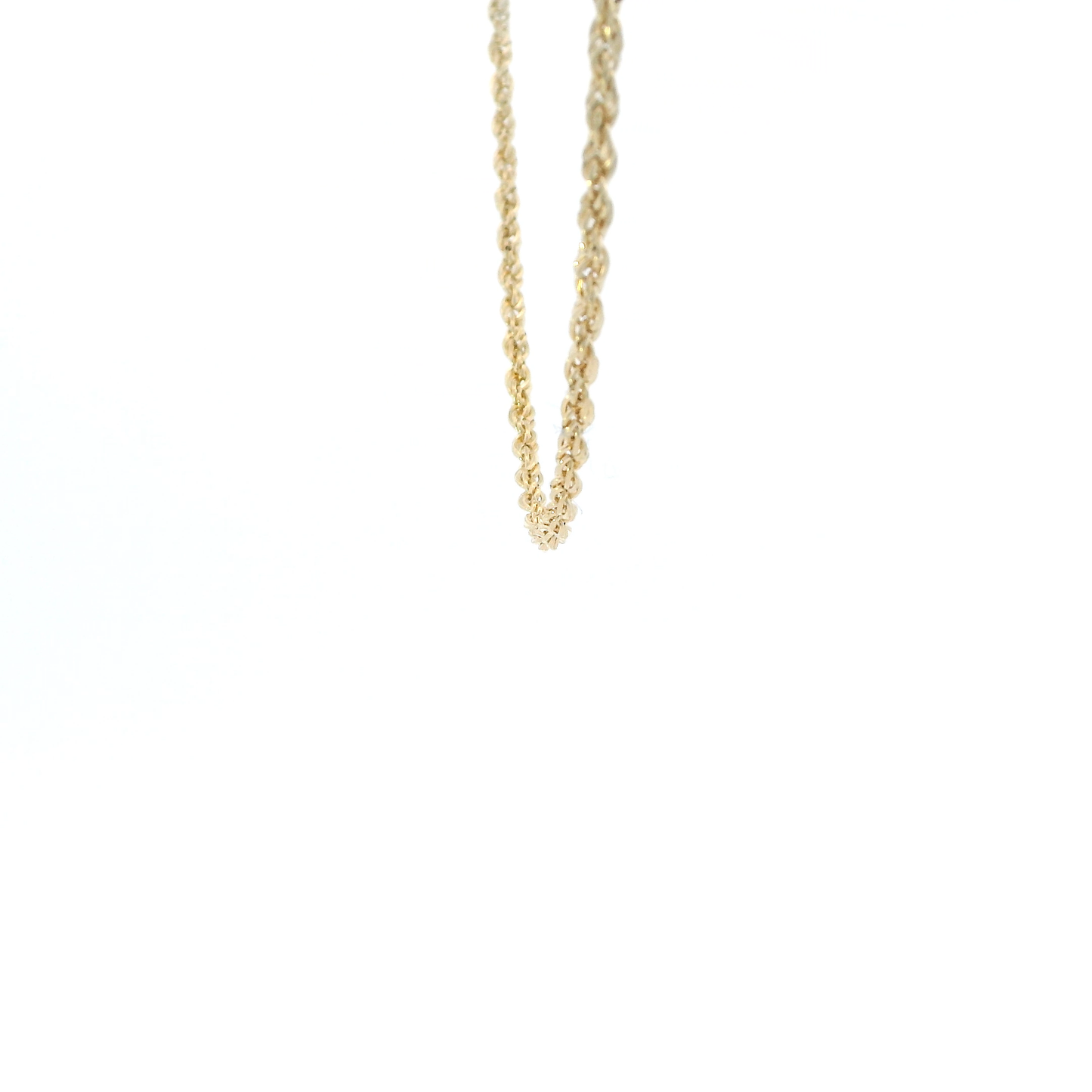 10K Yellow Gold 18" Hollow Rope Chain