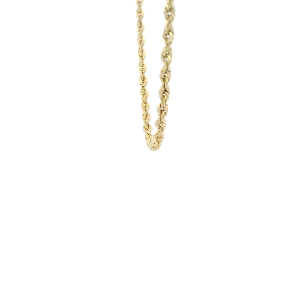14K Yellow Gold 16" Hollow Rope Chain