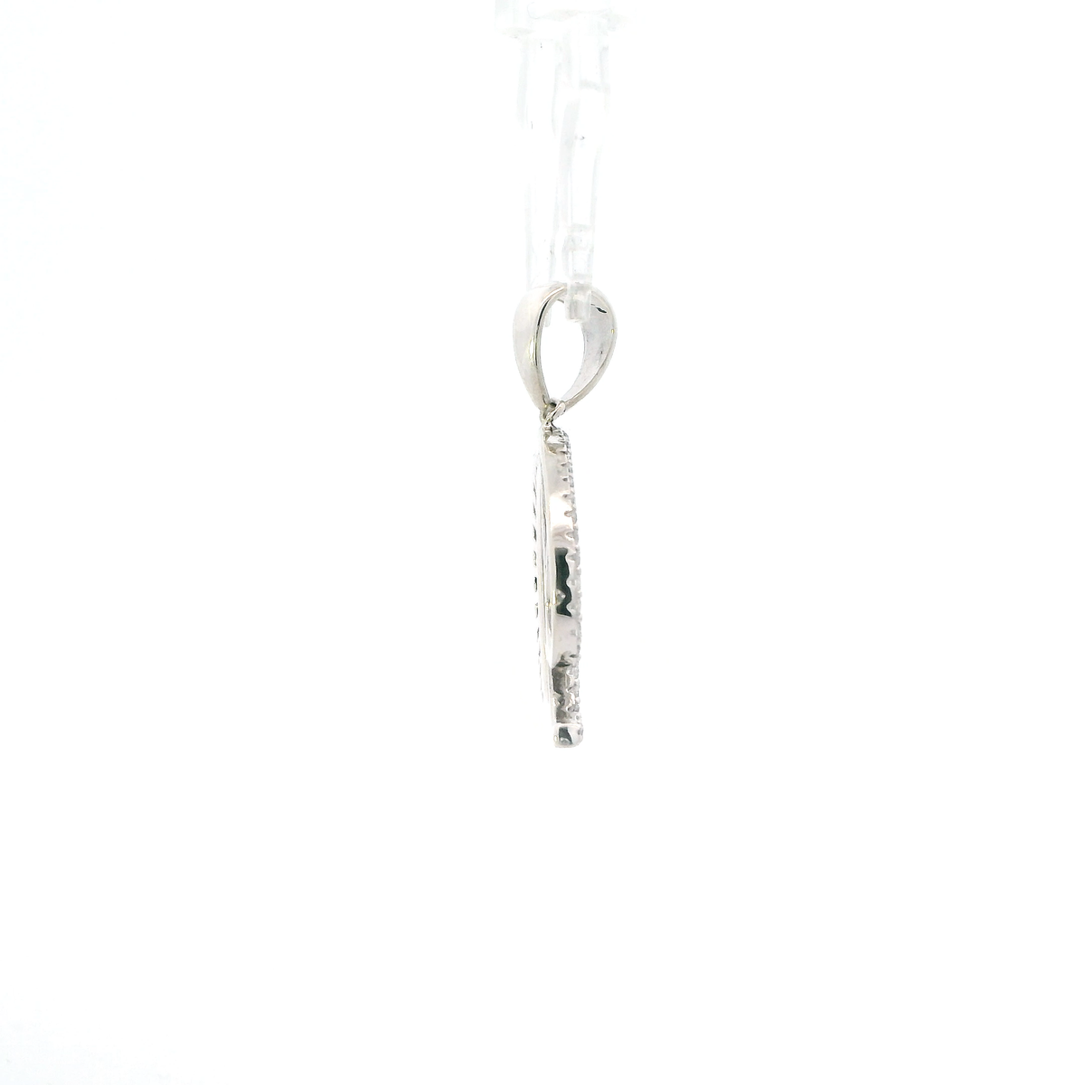Silver Cz Letter "D" Pendant