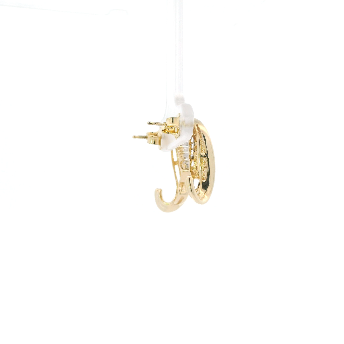 10K Yellow Gold Diamond Earrings - 0.23ct