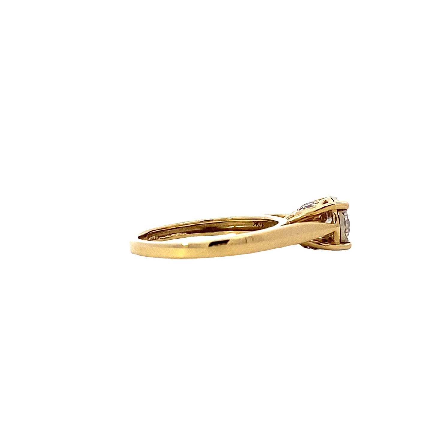 10K Yellow Gold Diamond Women's Ring - 0.50ct