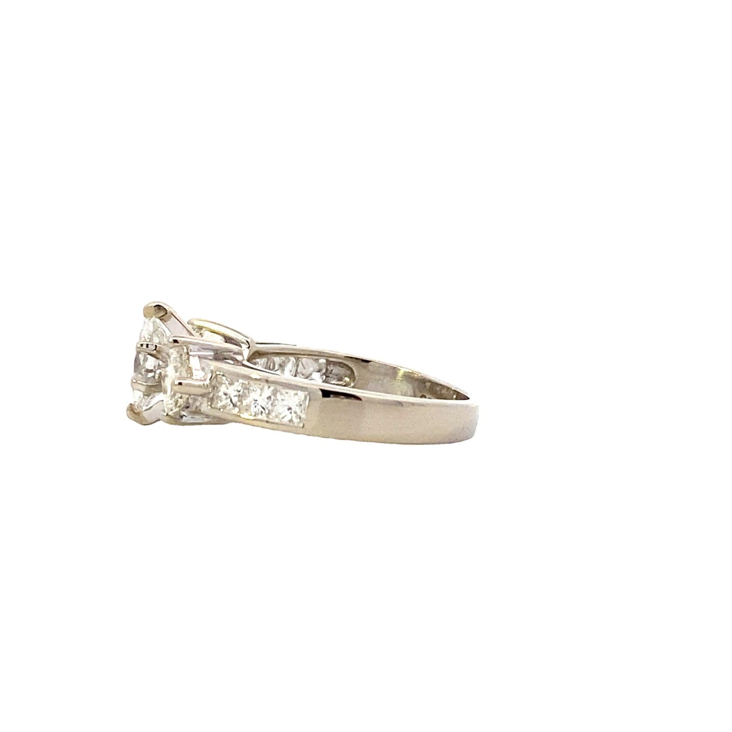 14K White Gold Diamond Women's Ring - 1.31ct