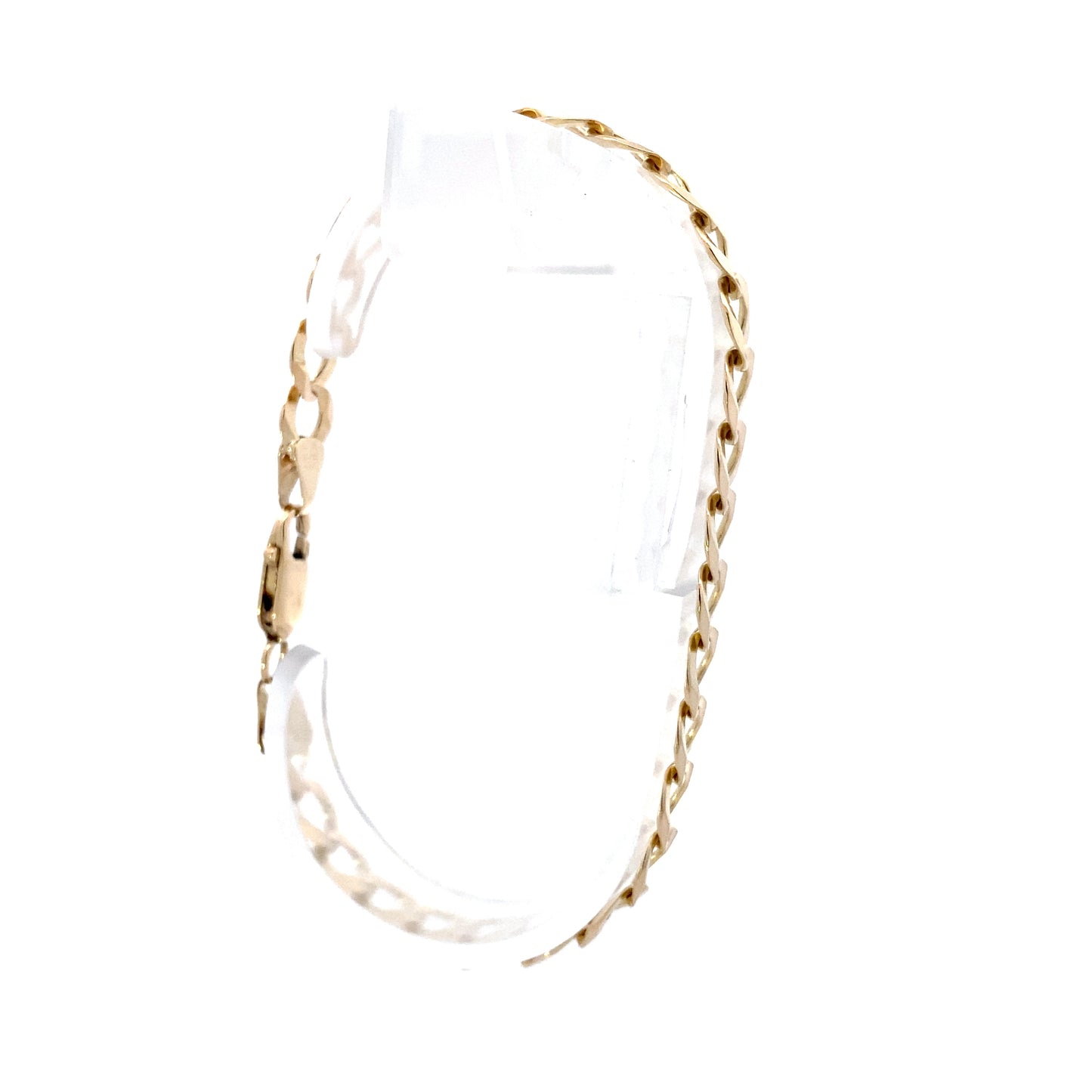 14K Yellow Gold Curb Link Bracelet