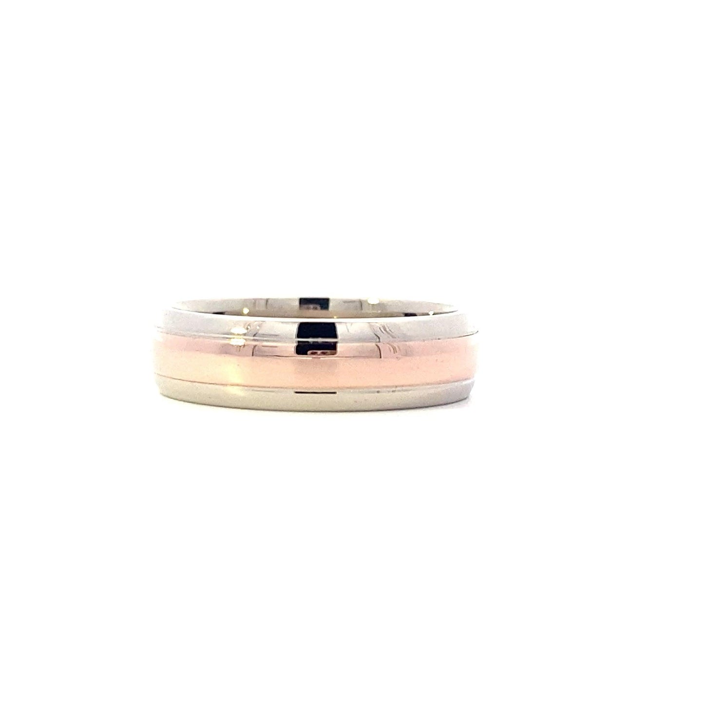 14K Yellow & Rose Gold Comfort Band
