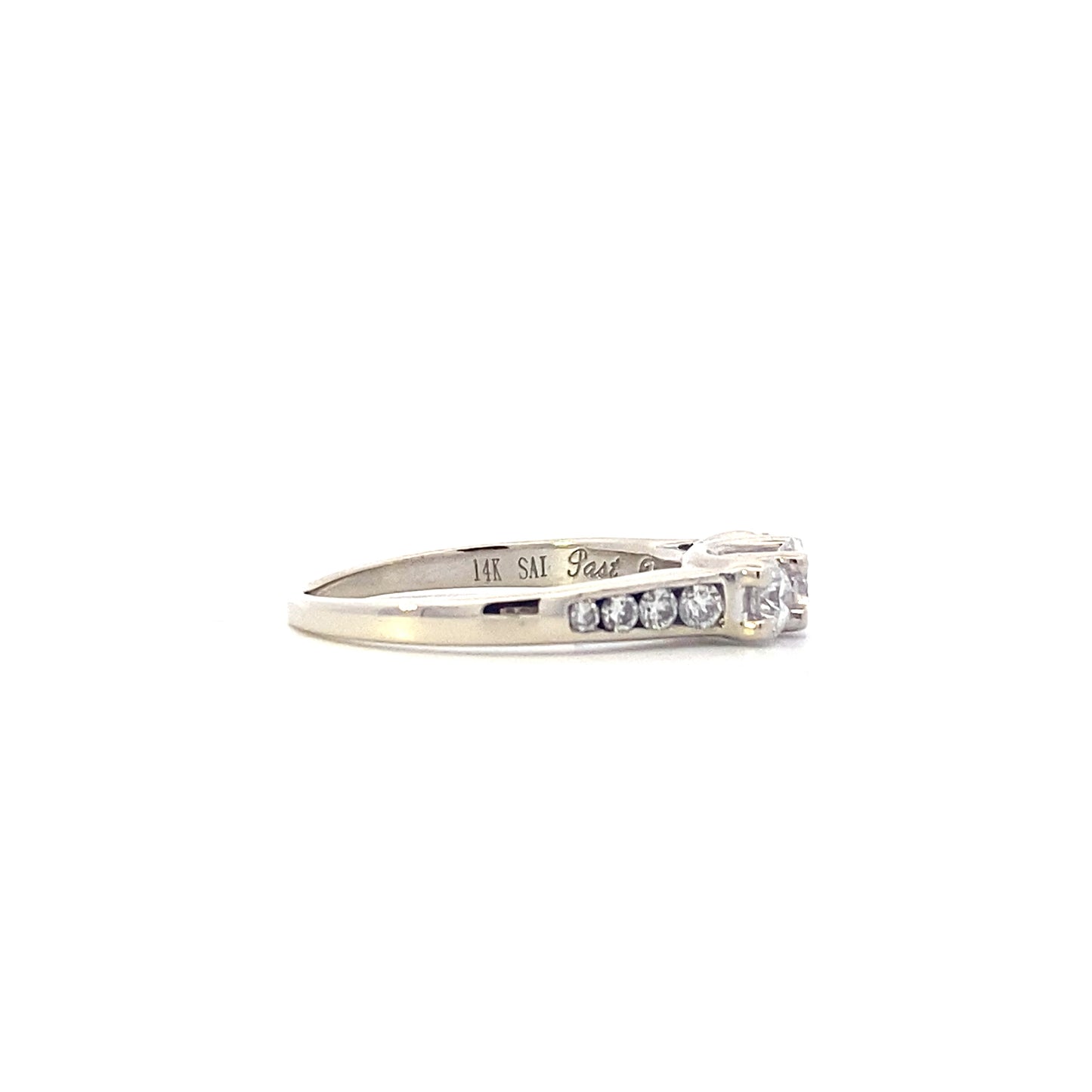 14K White Gold Diamond Womens Ring- 1.02ct