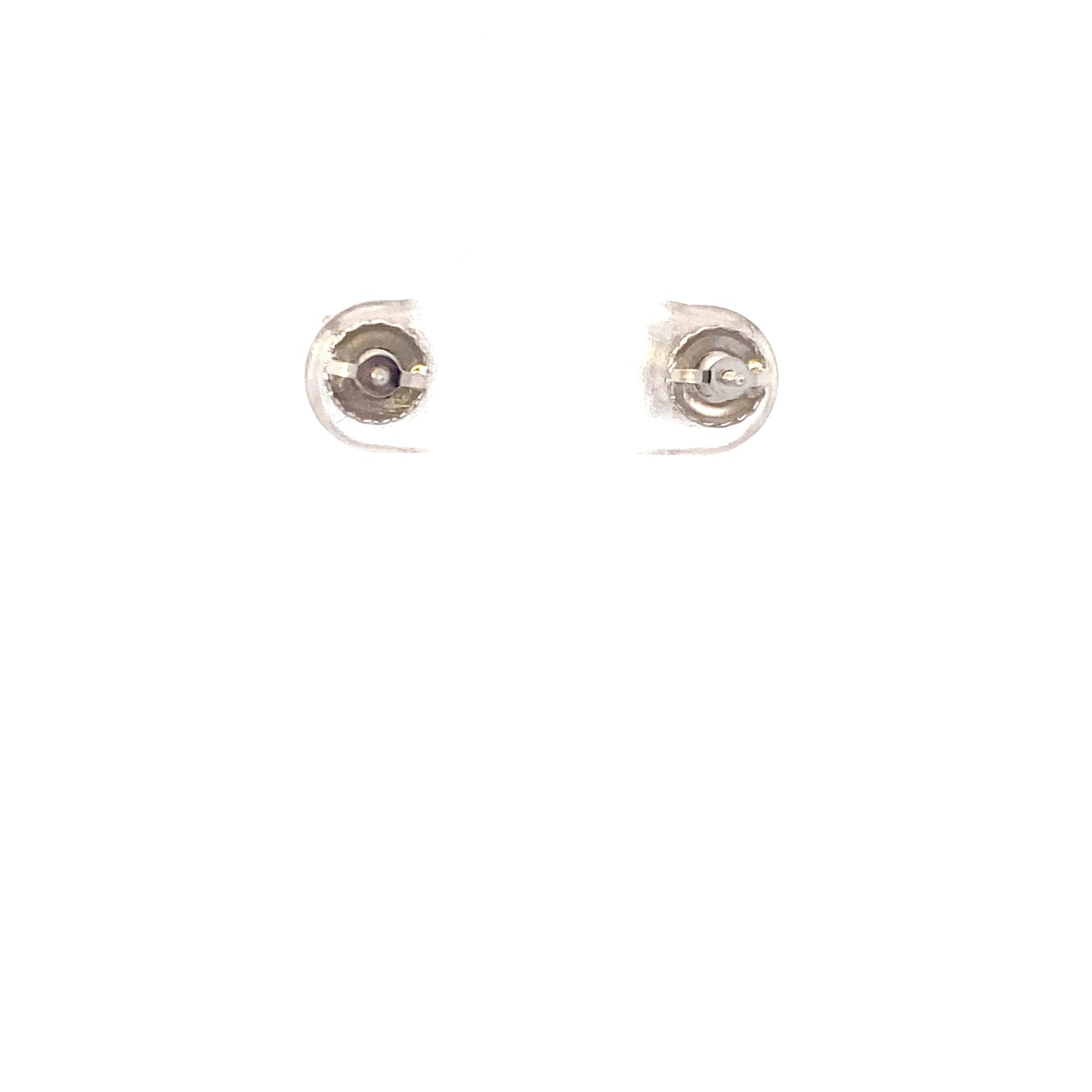 New 14K White Gold Lab Diamond Solitaire Earrings - 2.0ct