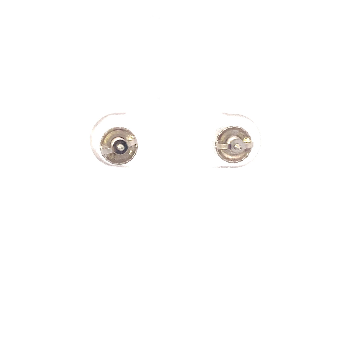 New 14K White Gold Lab Diamond Solitaire Earrings - 0.75ct