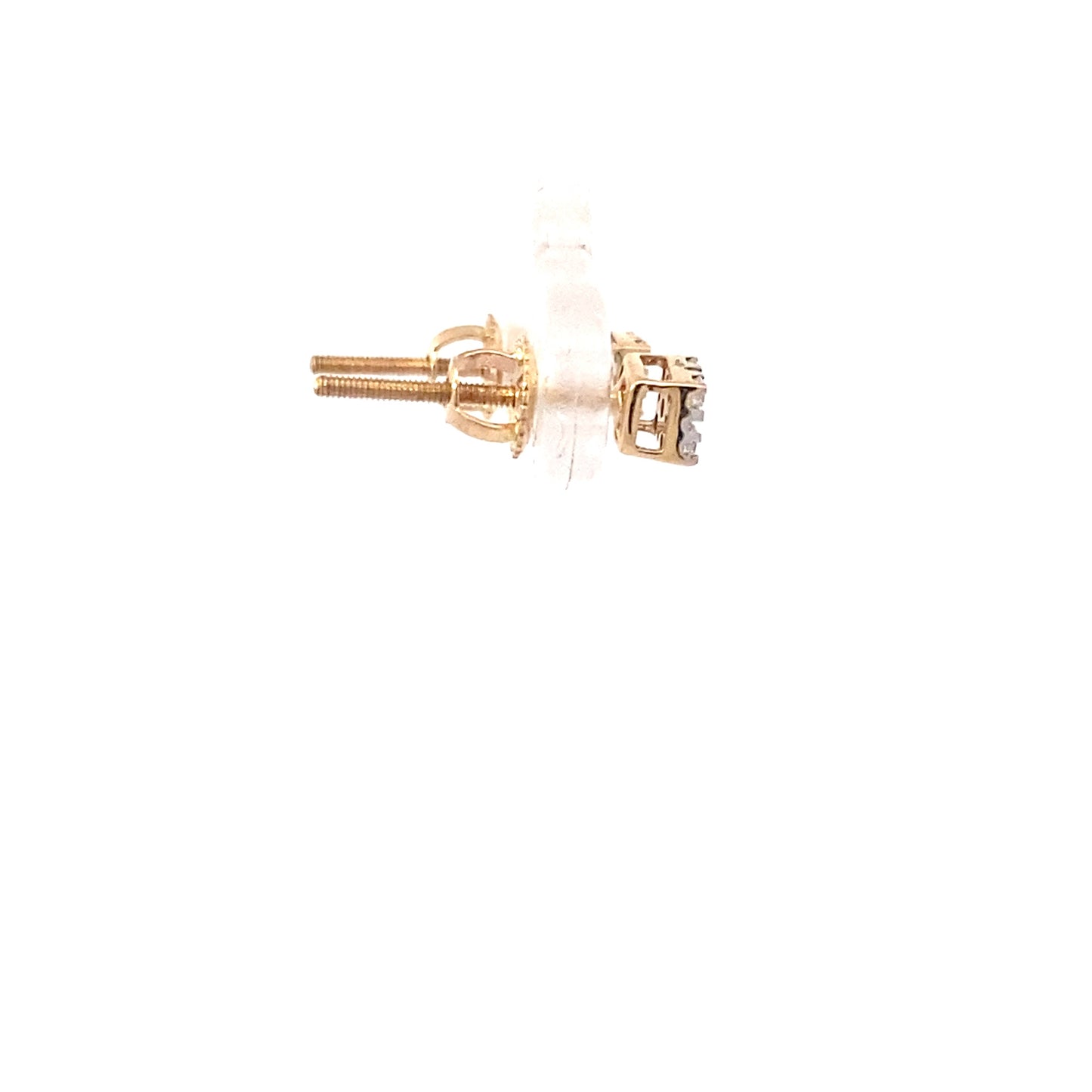 New 14K Yellow Gold Lab Grown Diamond Earrings - 0.23ct