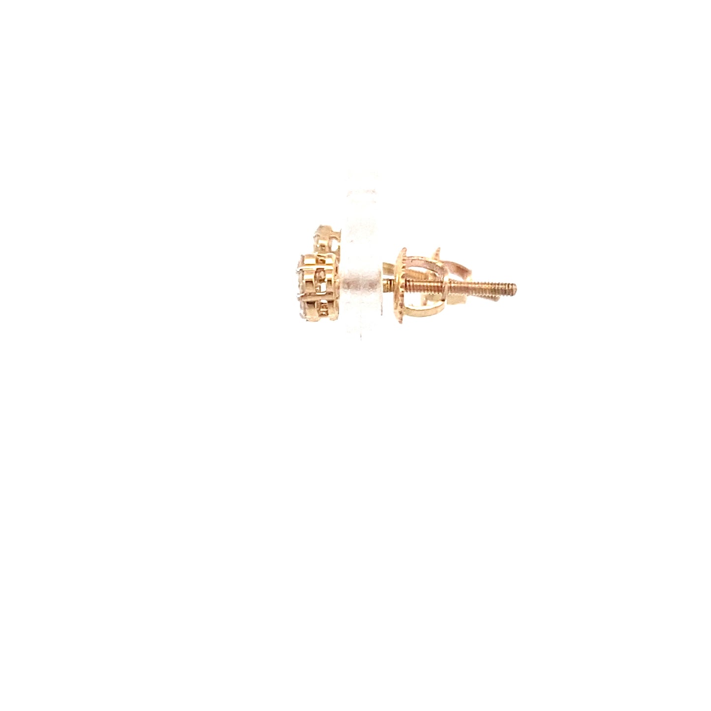 New 14K Yellow Gold Lab Diamond Earrings - 0.15ct